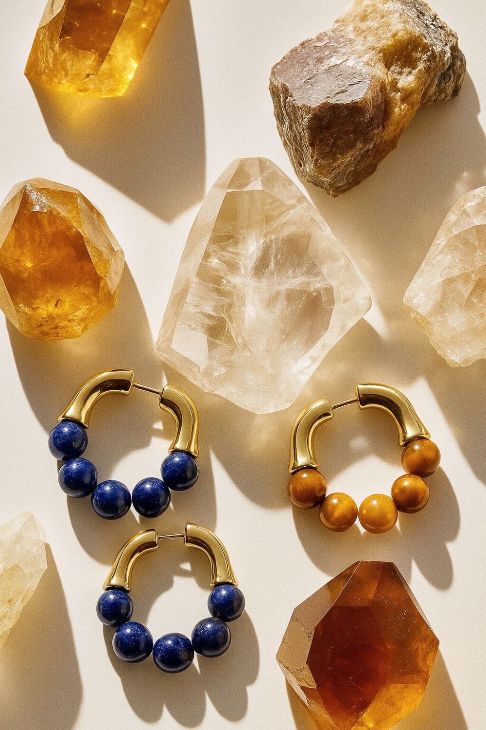 Radiance Hoop Gemstone Earrings