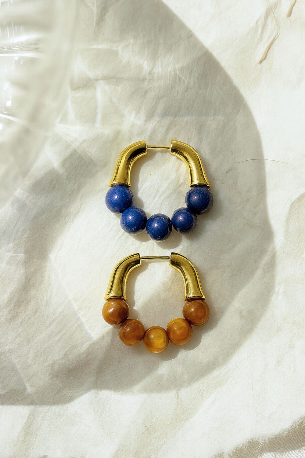 Radiance Hoop Gemstone Earrings