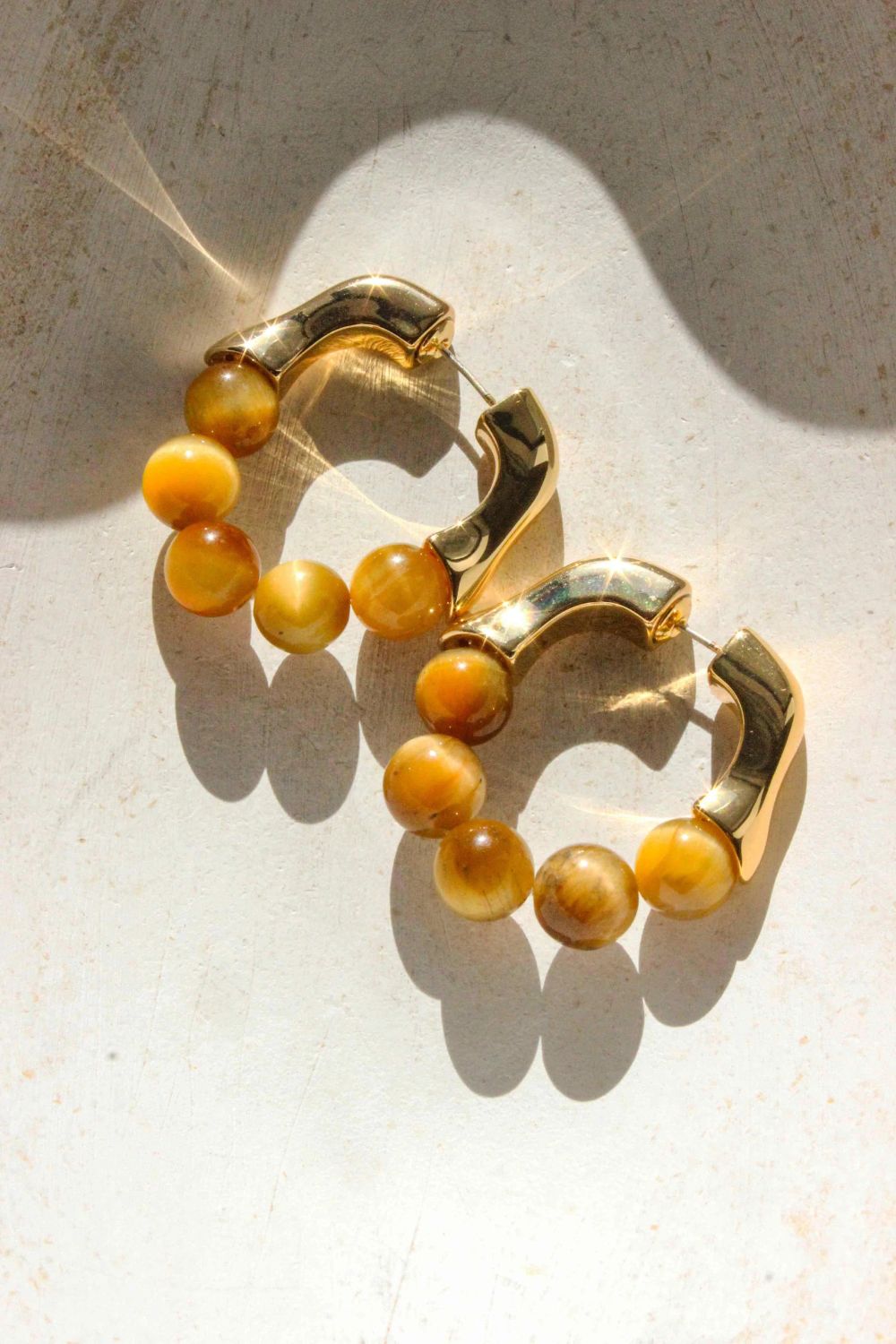 Radiance Hoop Gemstone Earrings