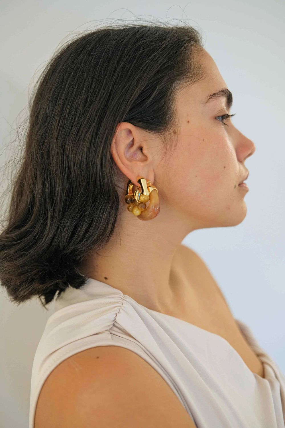 Radiance Hoop Gemstone Earrings