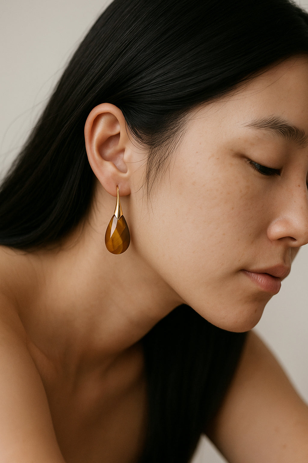 Teardrop Gemstone Earrings