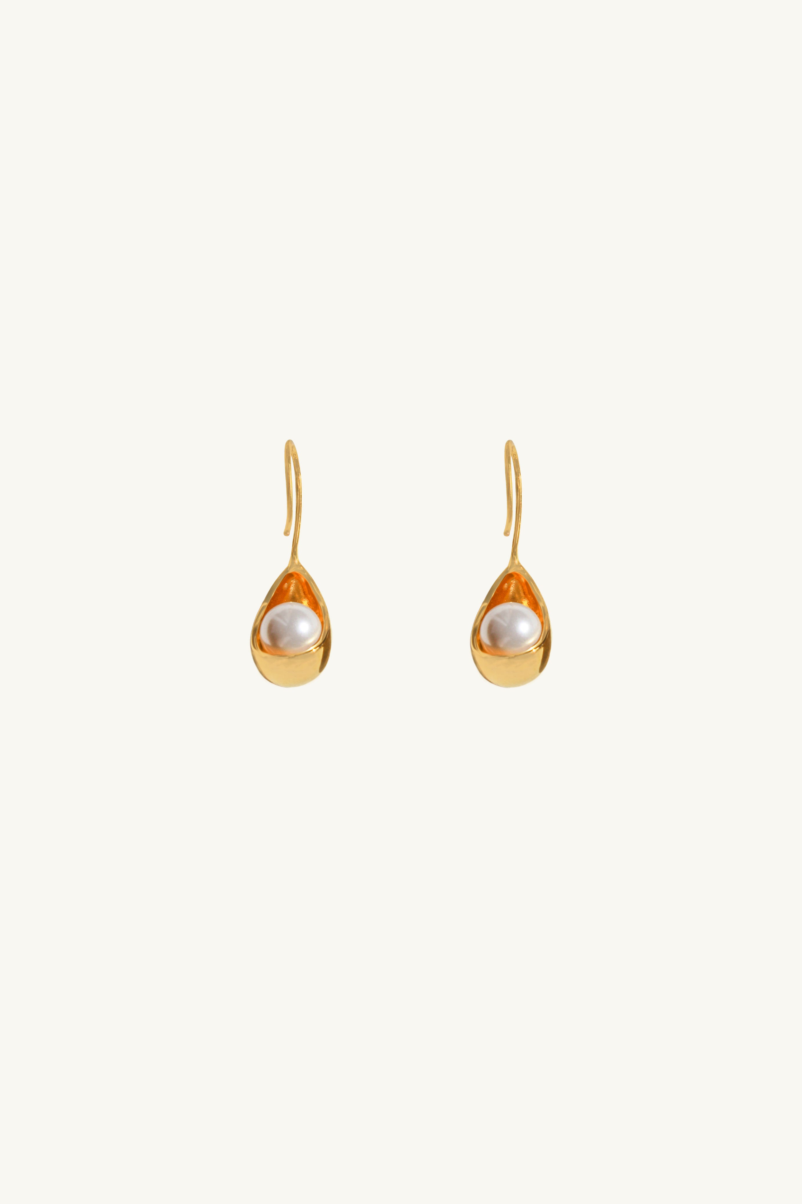 Lustrous Gold Earrings