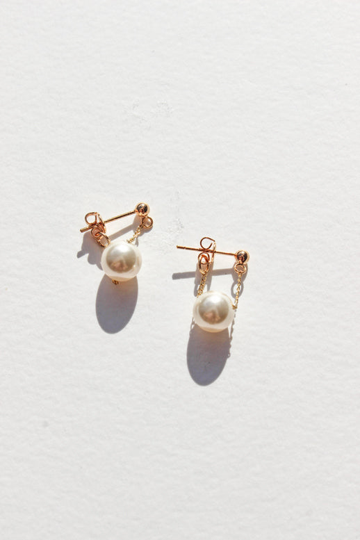 Pearl Chain Earrings