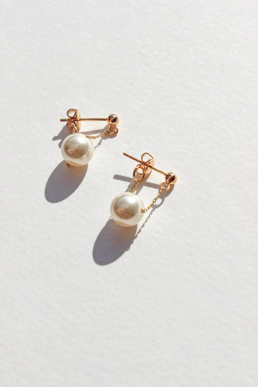 Pearl Chain Earrings