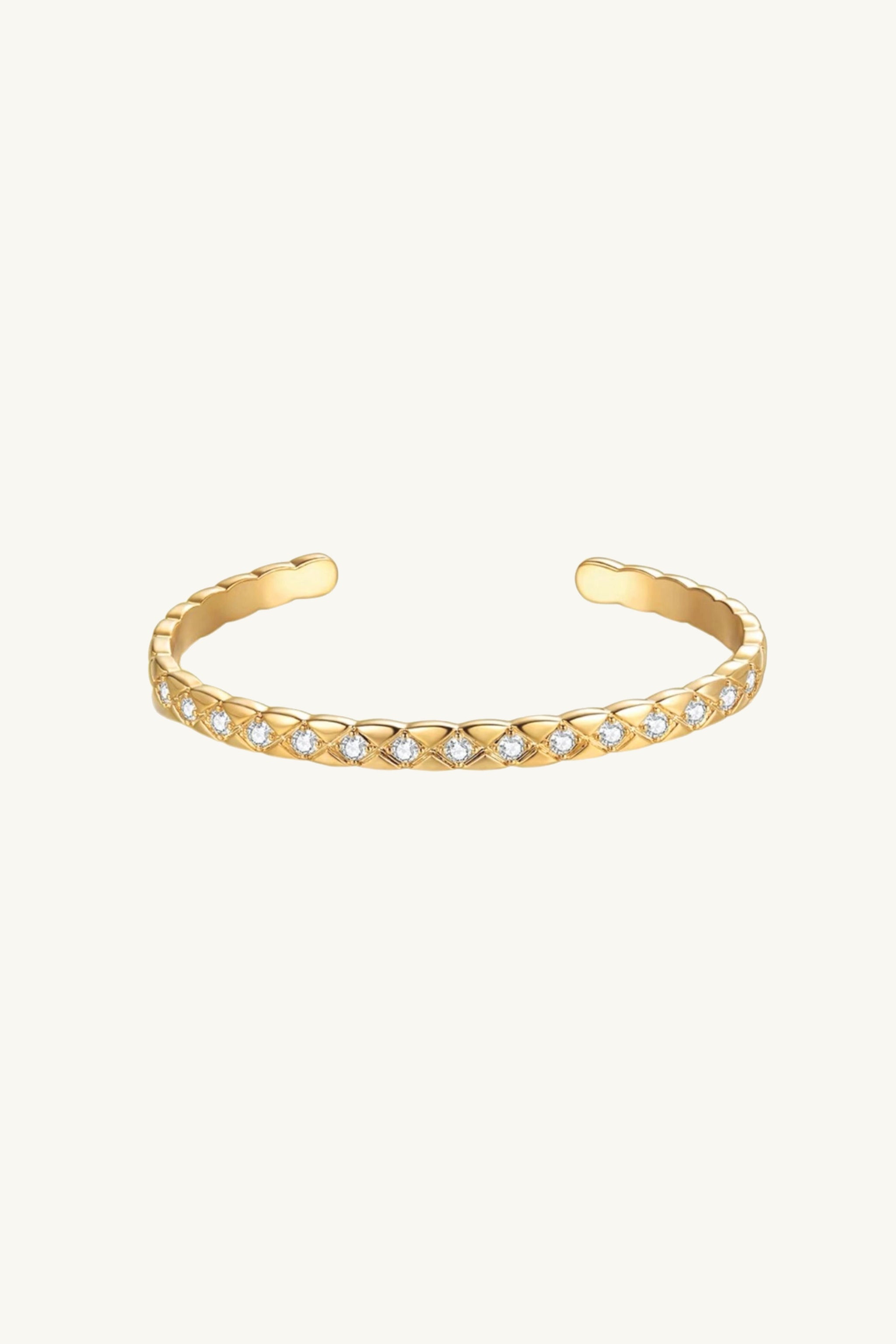Hudson Gold Diamond Stardust Bangle main image 1