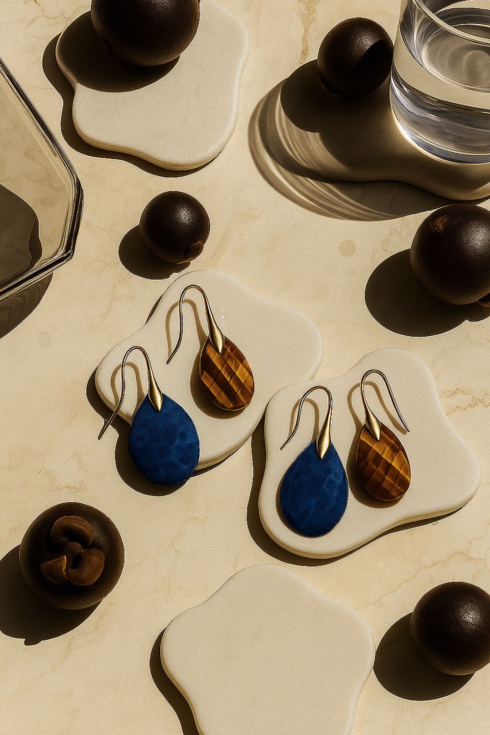 Teardrop Gemstone Earrings