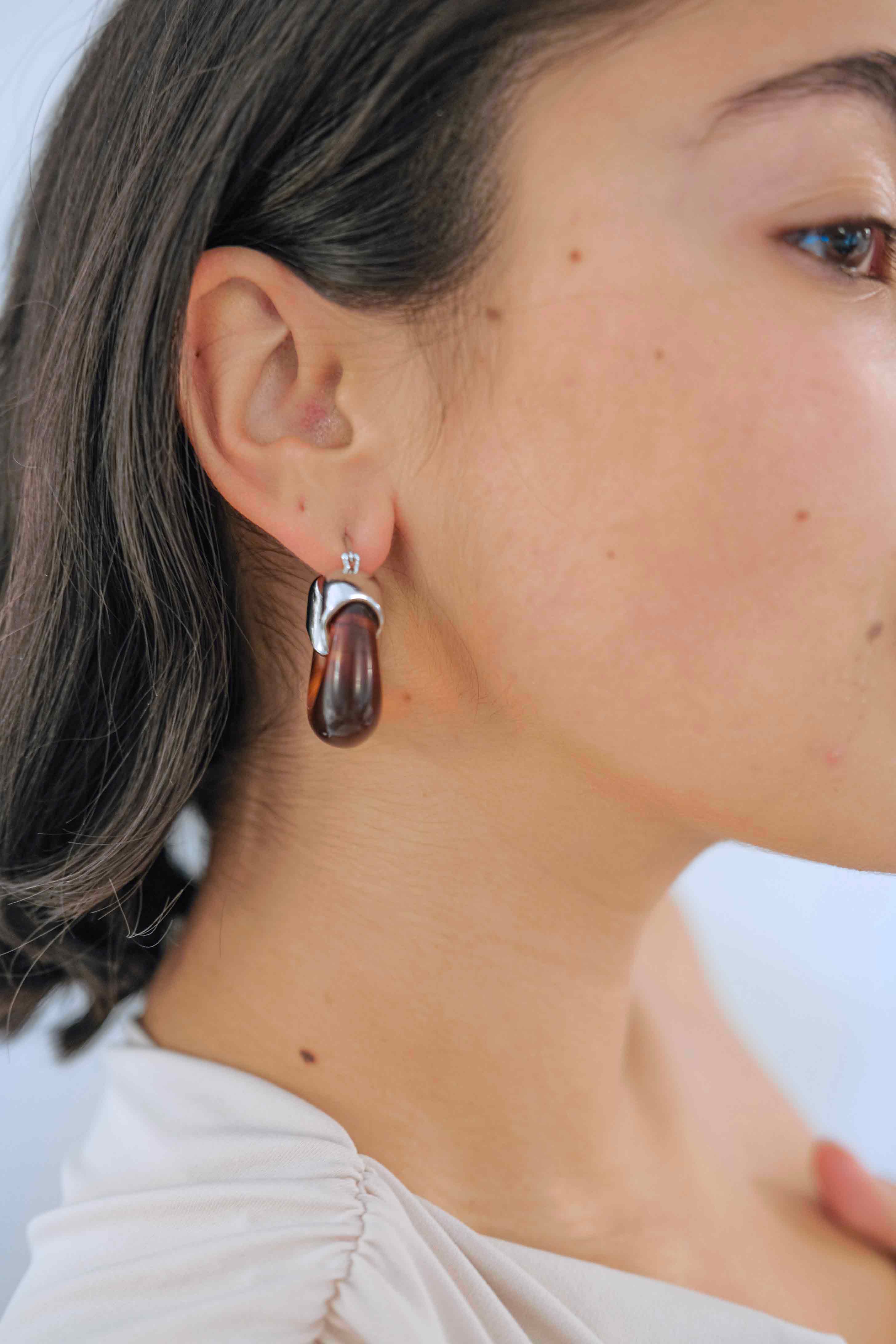 Amber and Kira Hoop Earrings