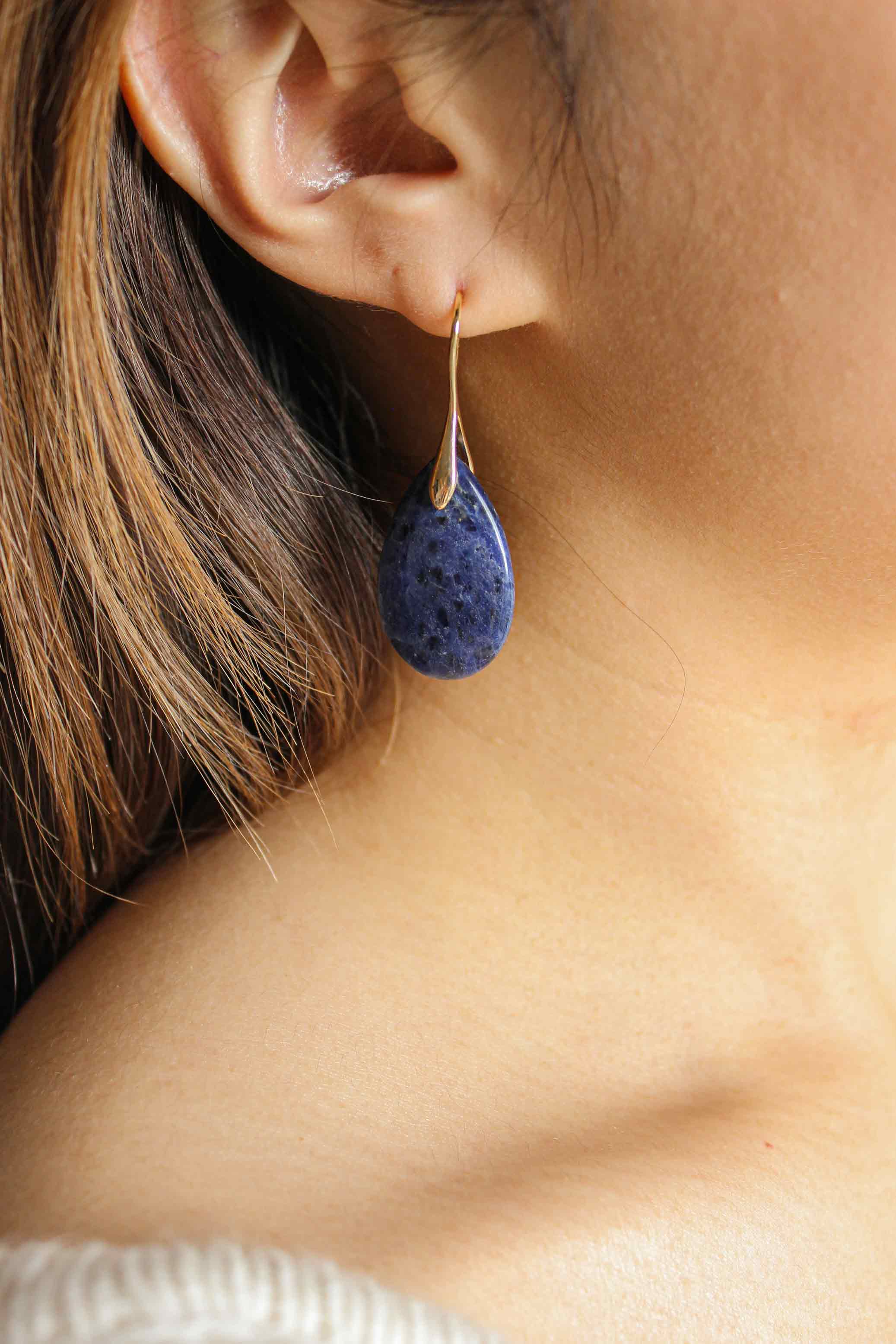 Teardrop Gemstone Earrings