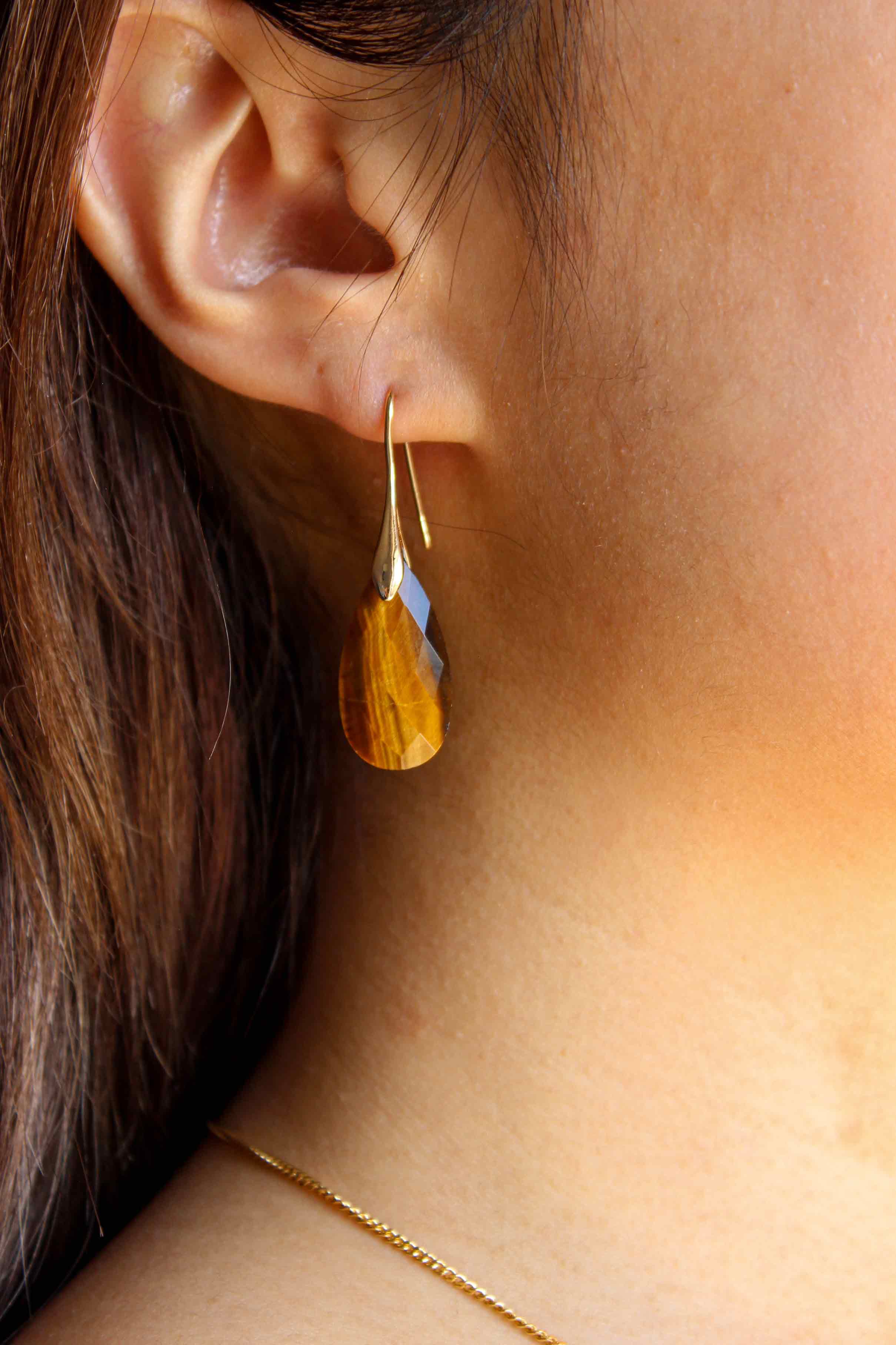 Teardrop Gemstone Earrings