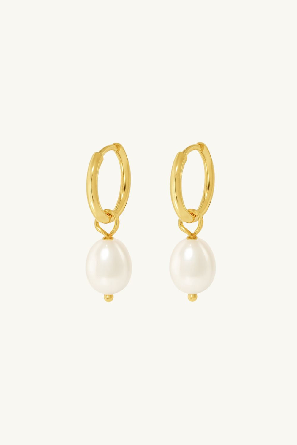 Lottie Pearl Hoop Earrings