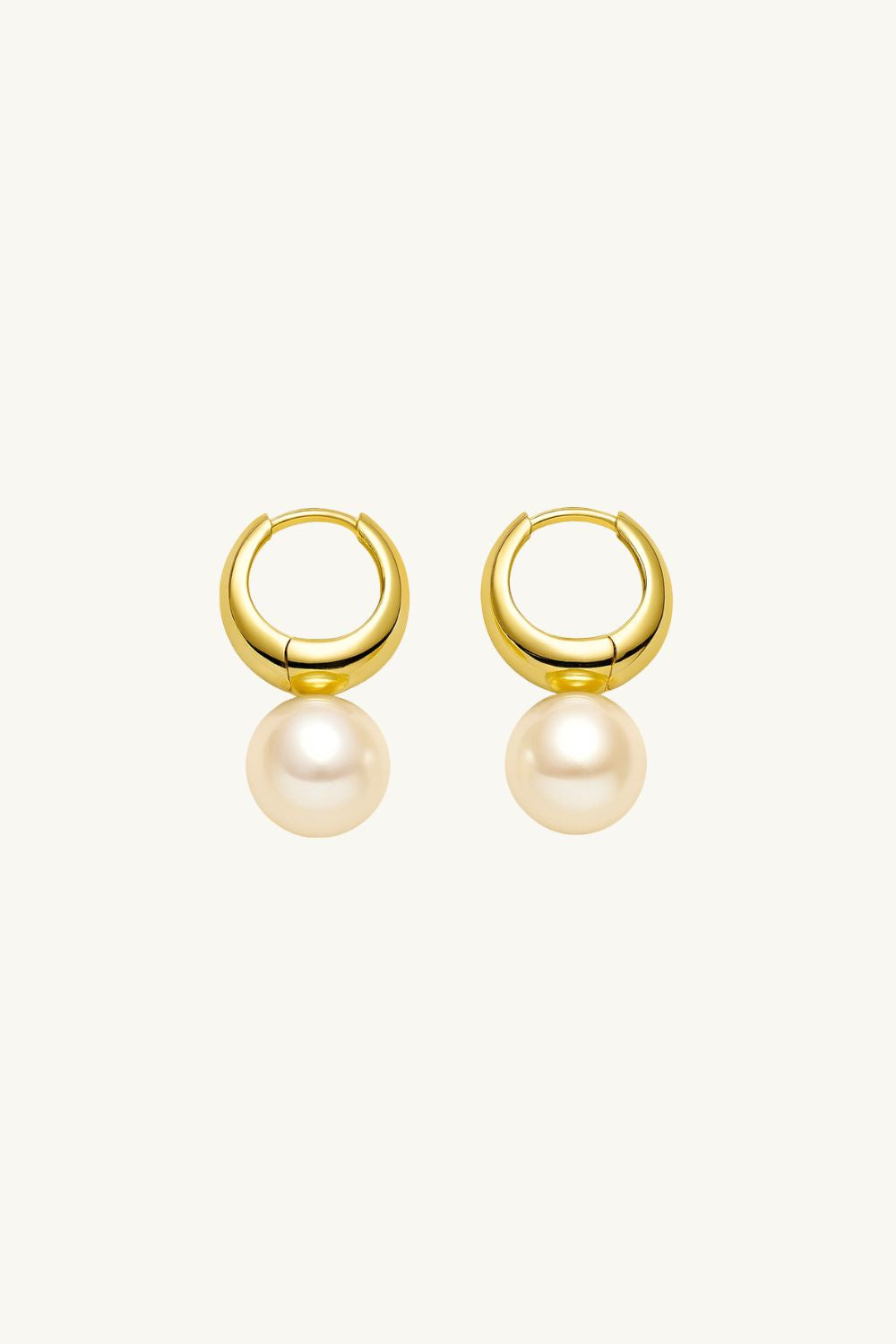 Amar Pearl Hoop Earrings