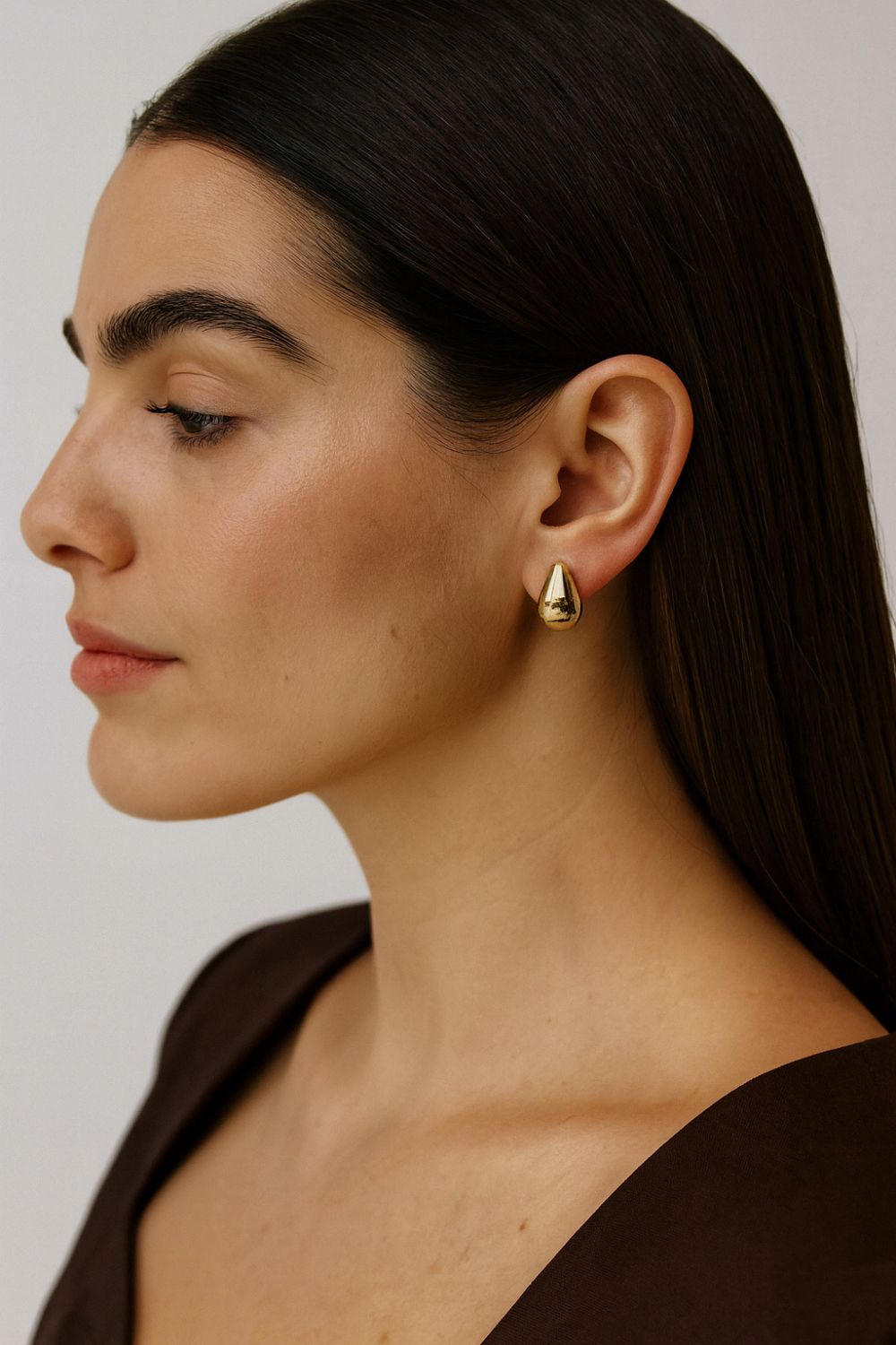 Dome Huggie Earrings