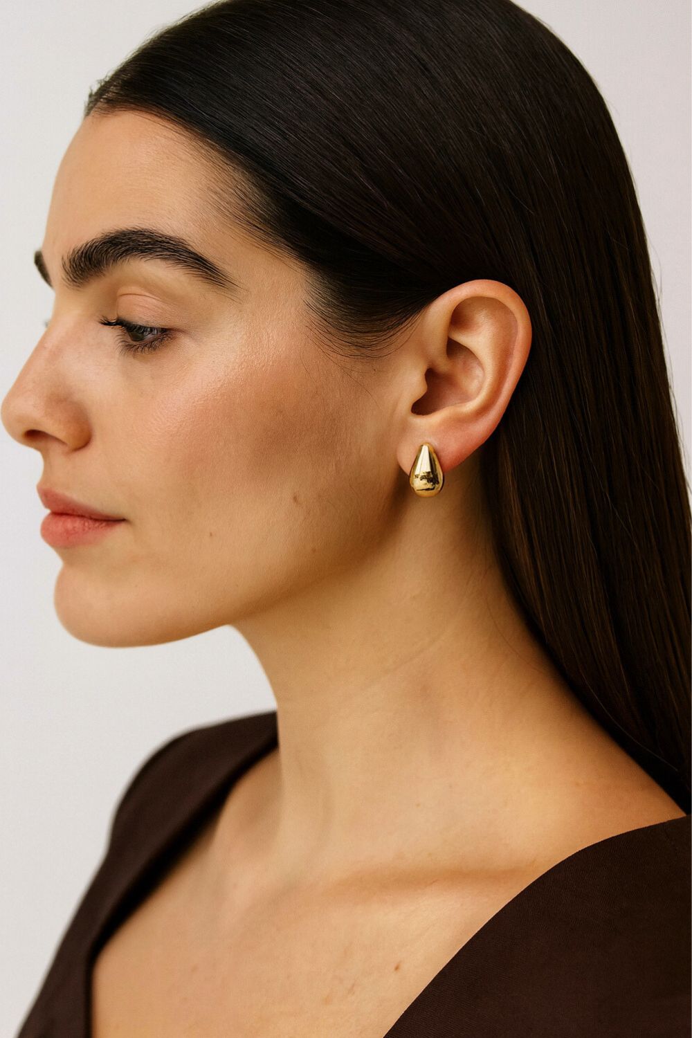 Dome Huggie Earrings