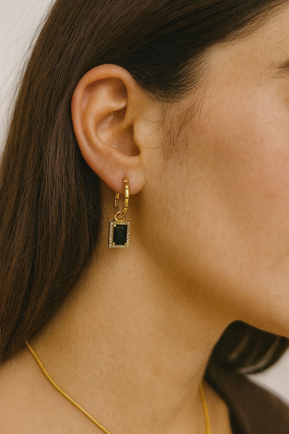 Sophia Hoop Dangle Earrings