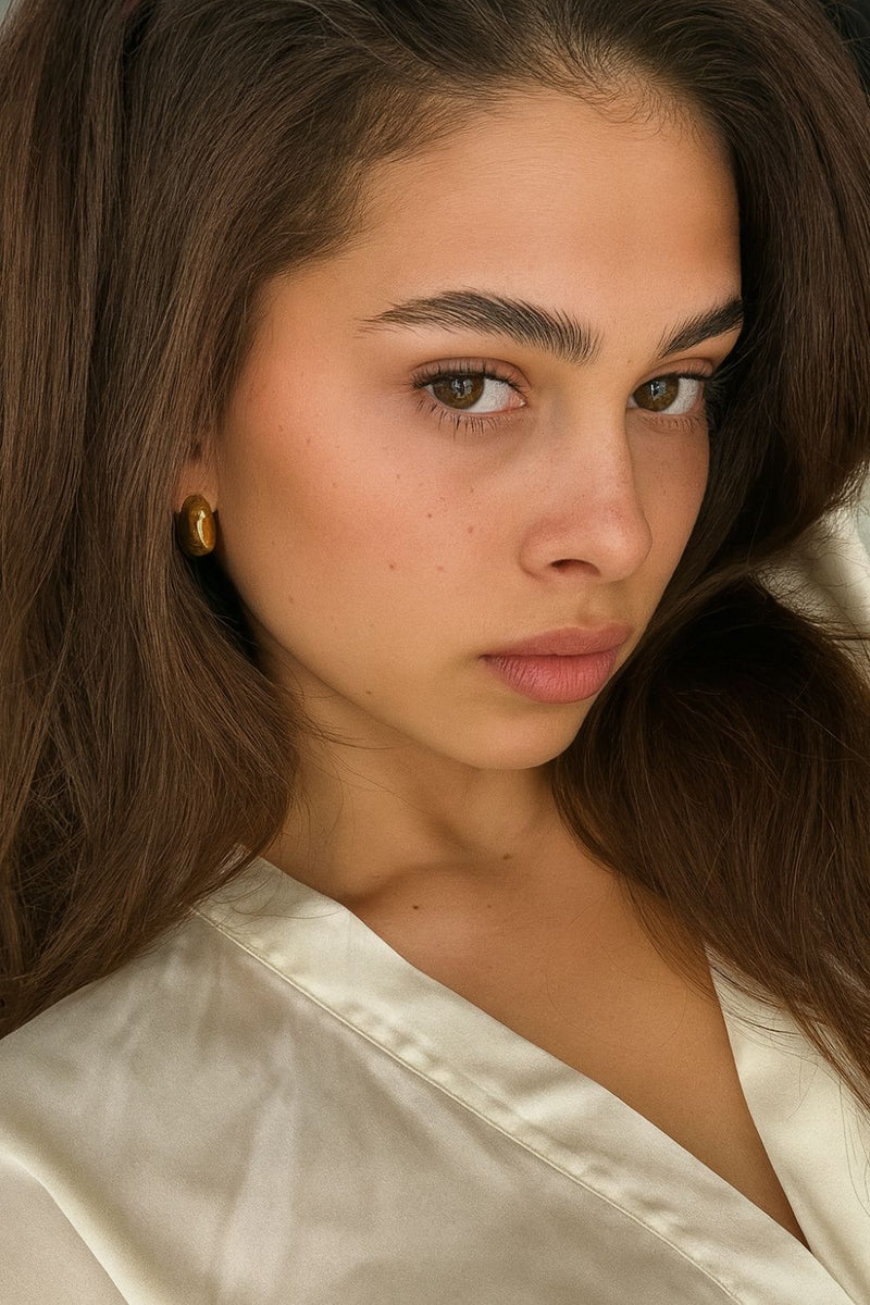 Dome Huggie Earrings