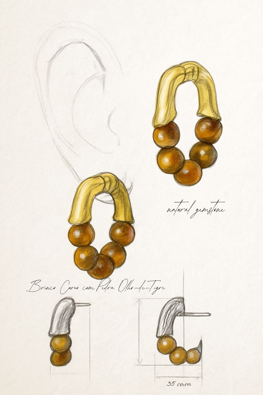 Amber Hoop Sketch 2
