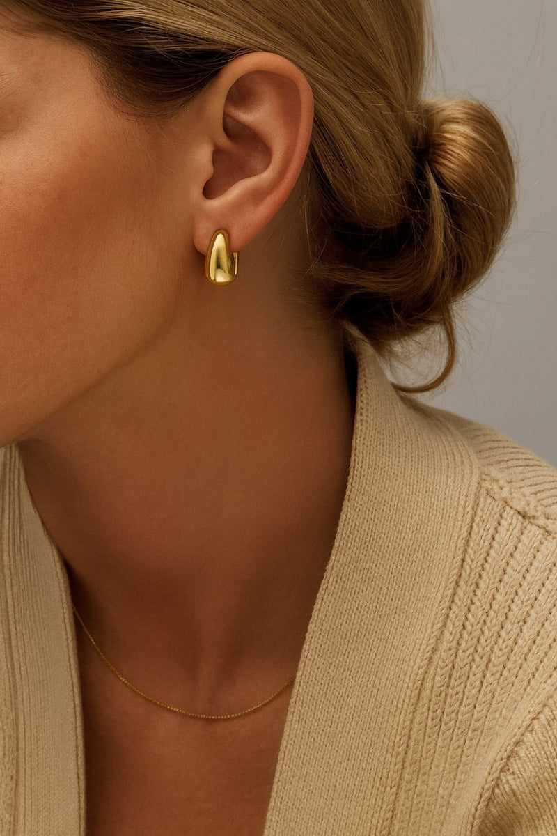 Dome Huggie Earrings
