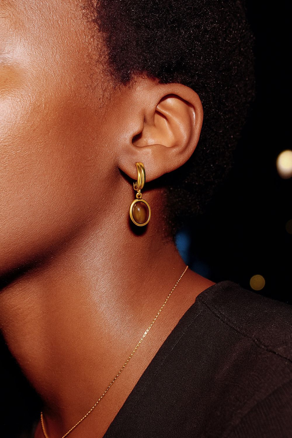 Bron Tiger's Eye Earrings