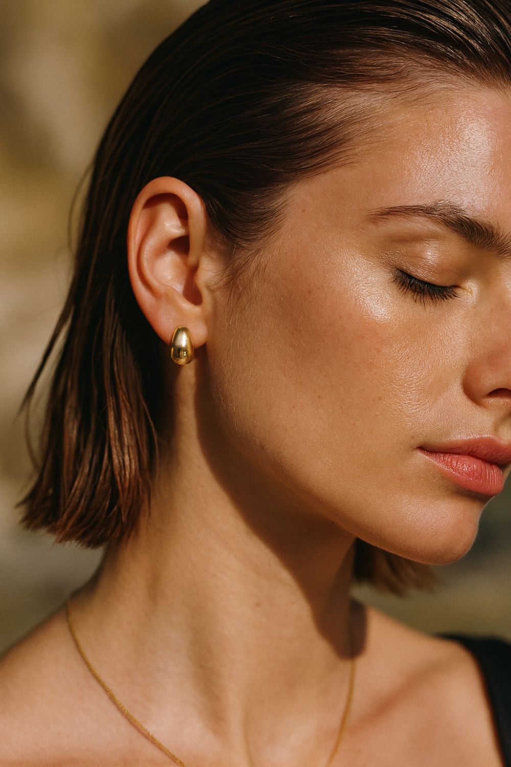 Dome Huggie Earrings