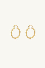 Bamboo Hoop Earrings