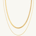 Double Layered Snake Chain Necklace