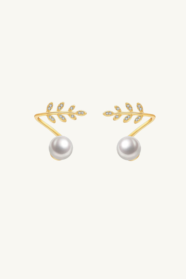 Everleaf Pearl Earrings