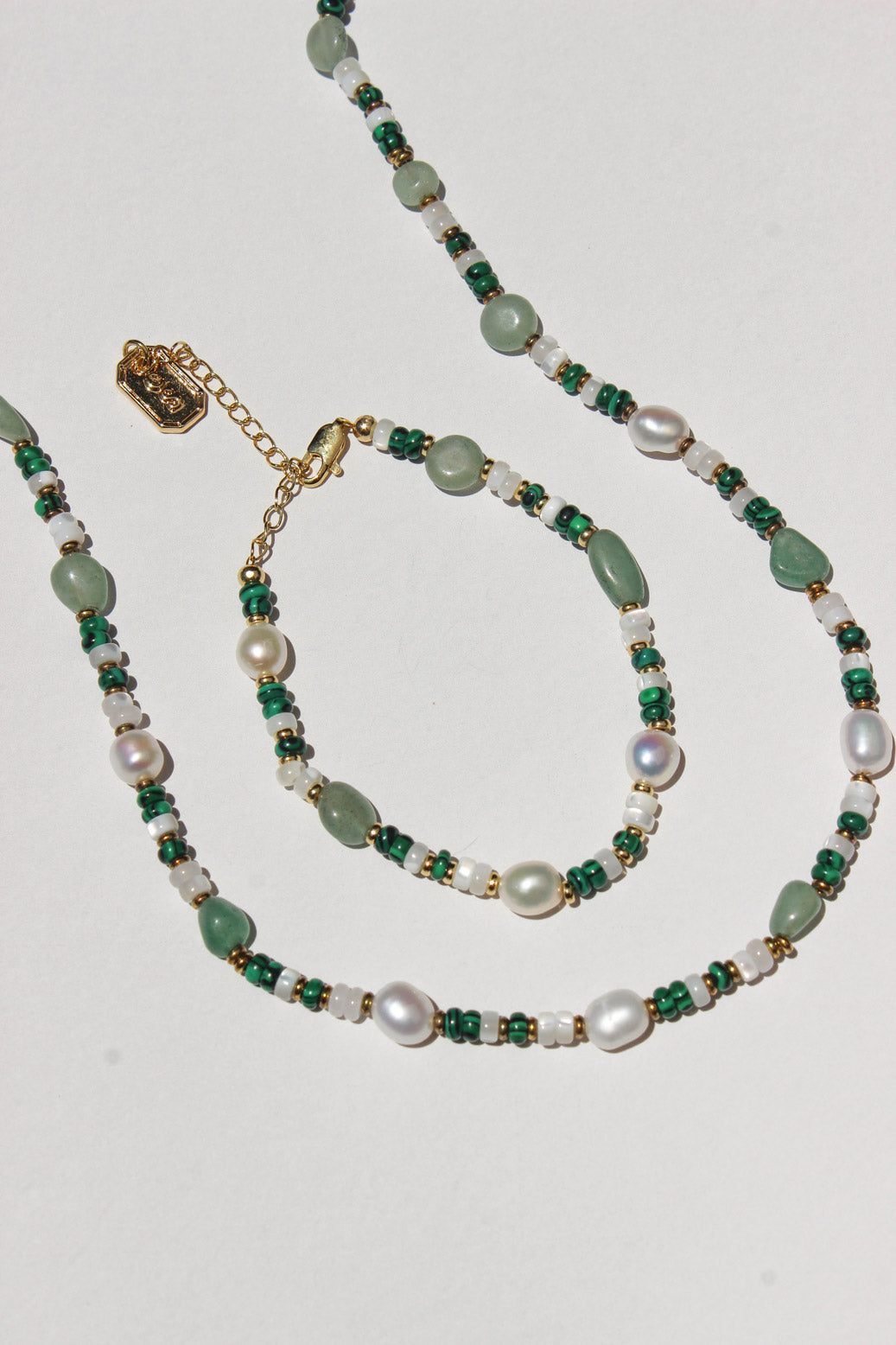 Enchanted Gemstone Necklace and Bracelet Set