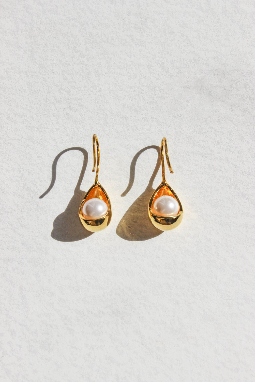 Lustrous Gold Earrings