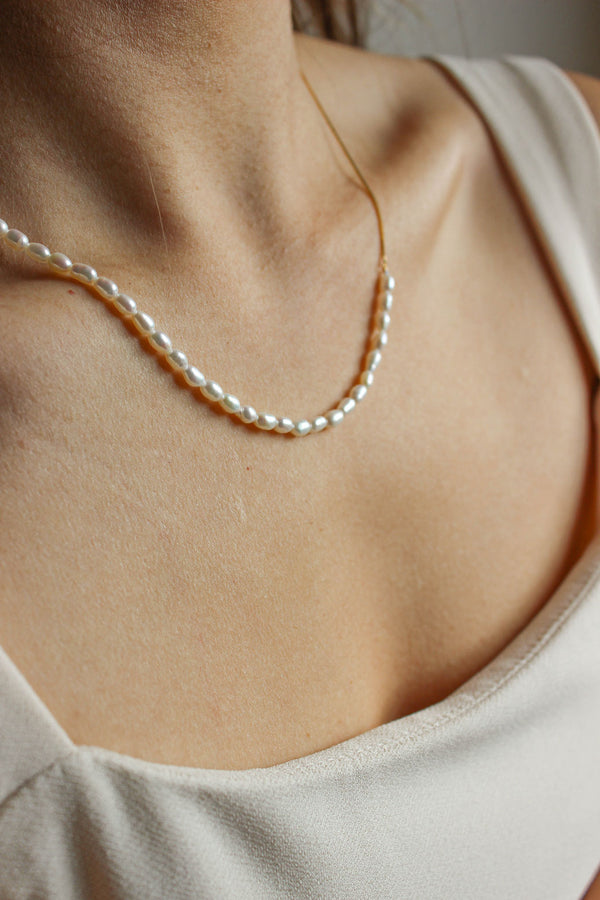 Gold Pearl Harmony Necklace