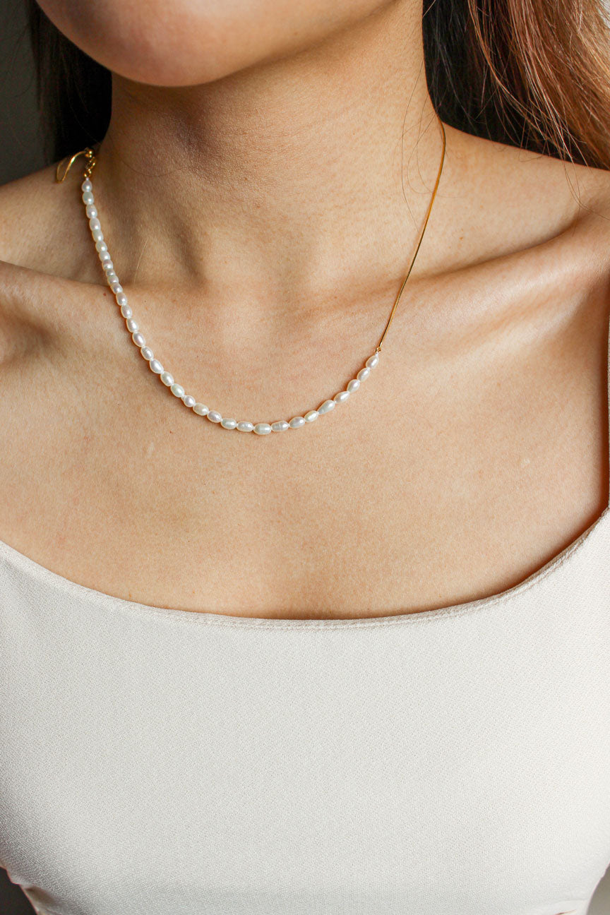 Gold Pearl Harmony Necklace