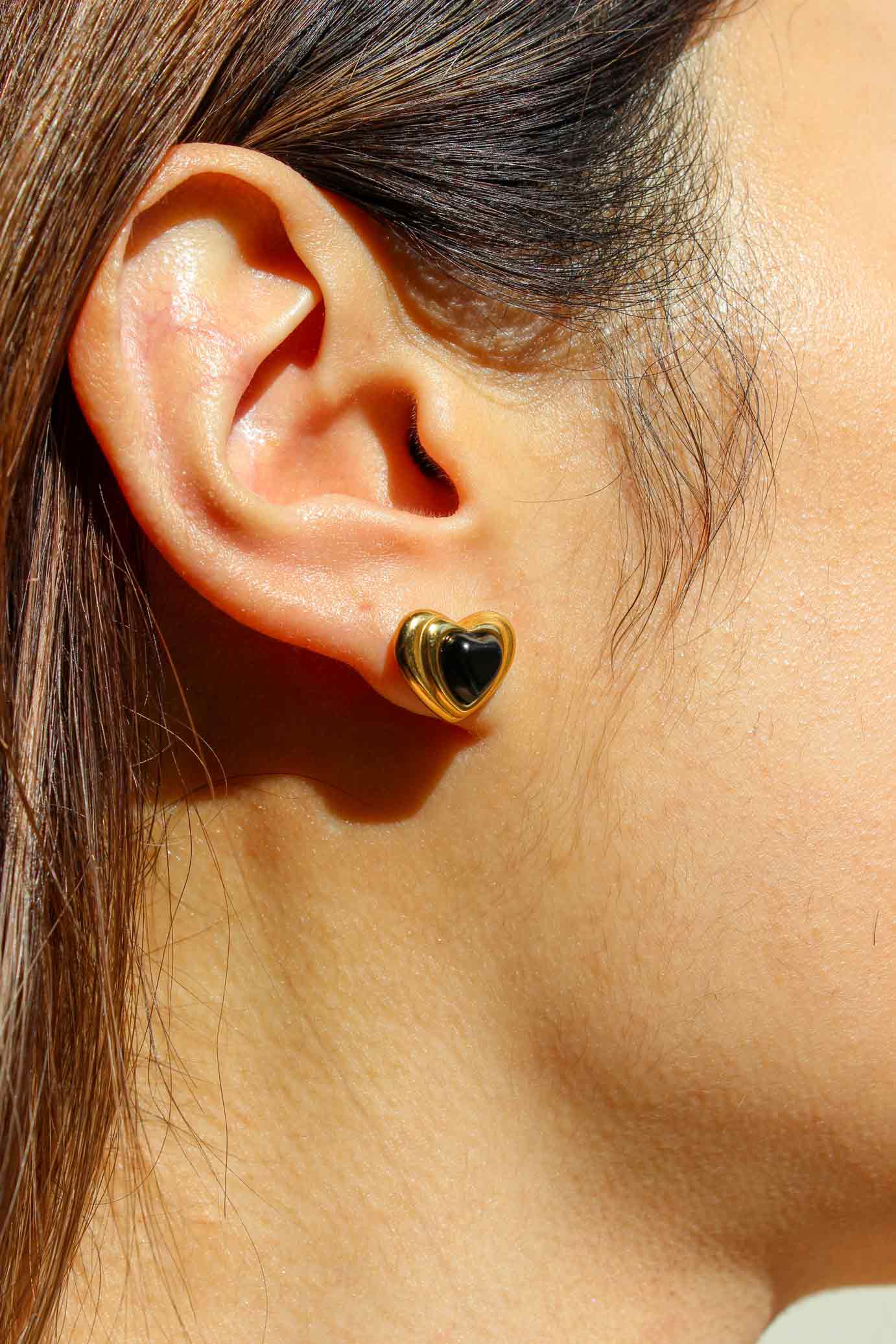 Onyx Love Earrings