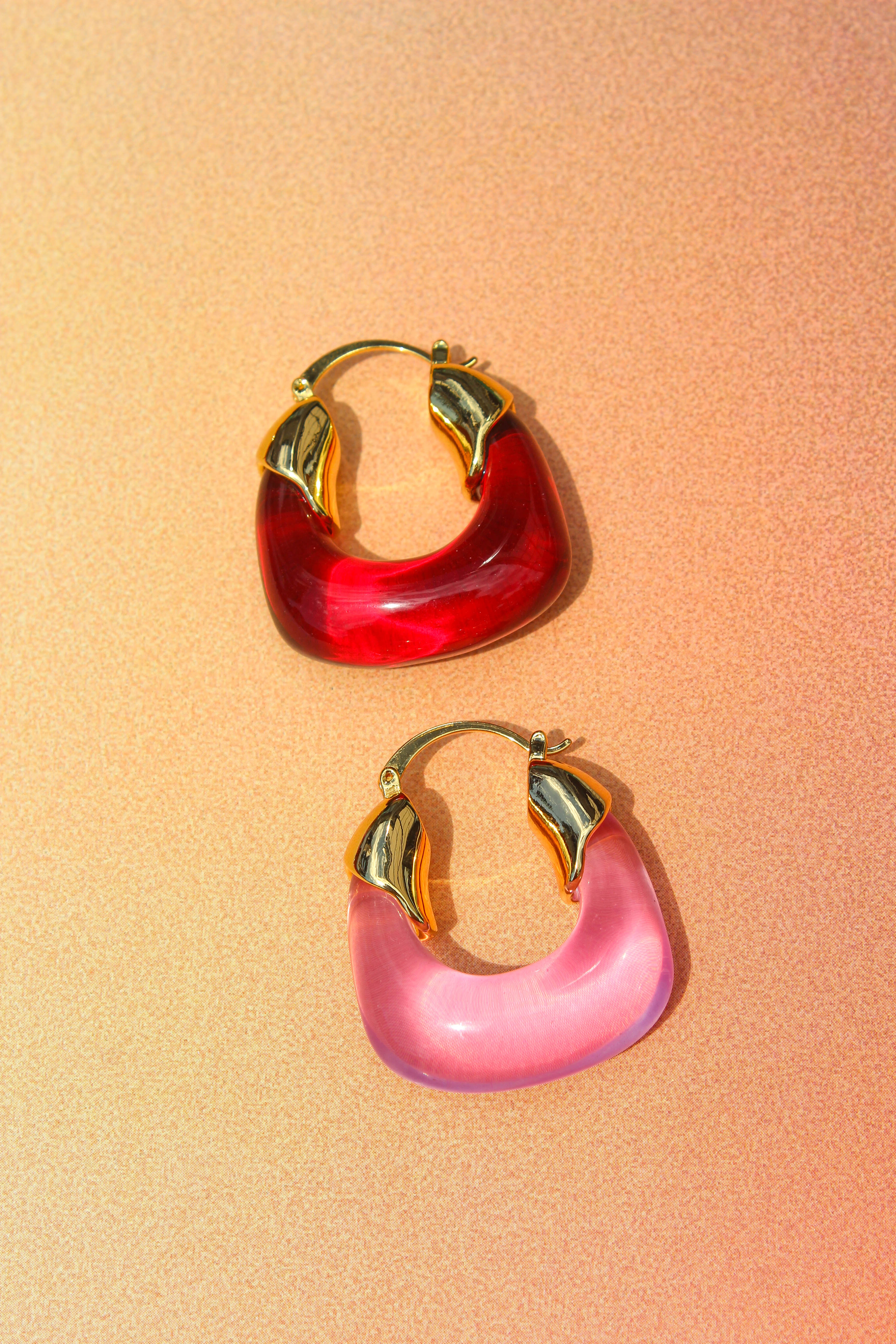 Kira Earrings/Ruby