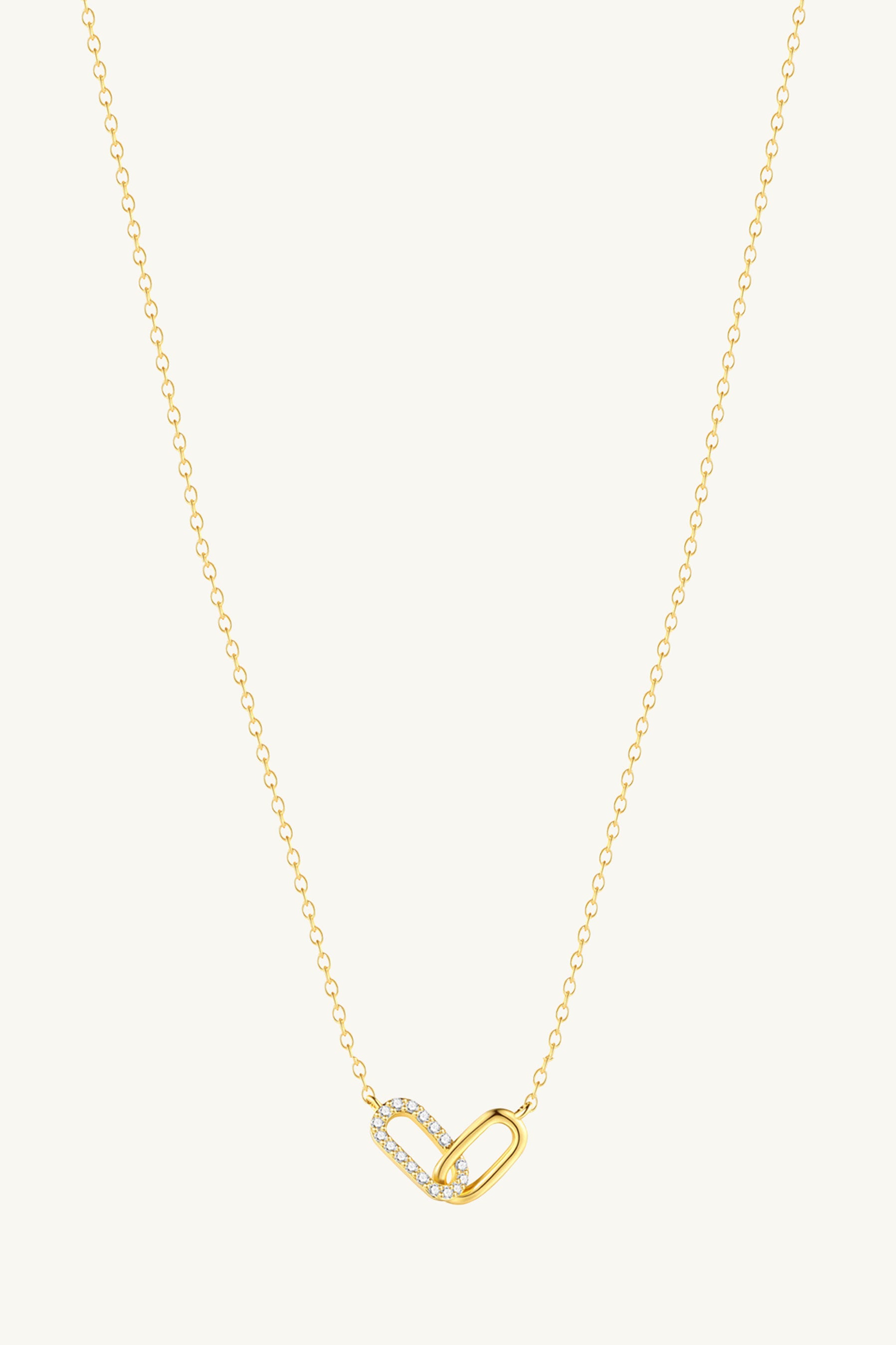 Interlock Necklace and Bracelet Set
