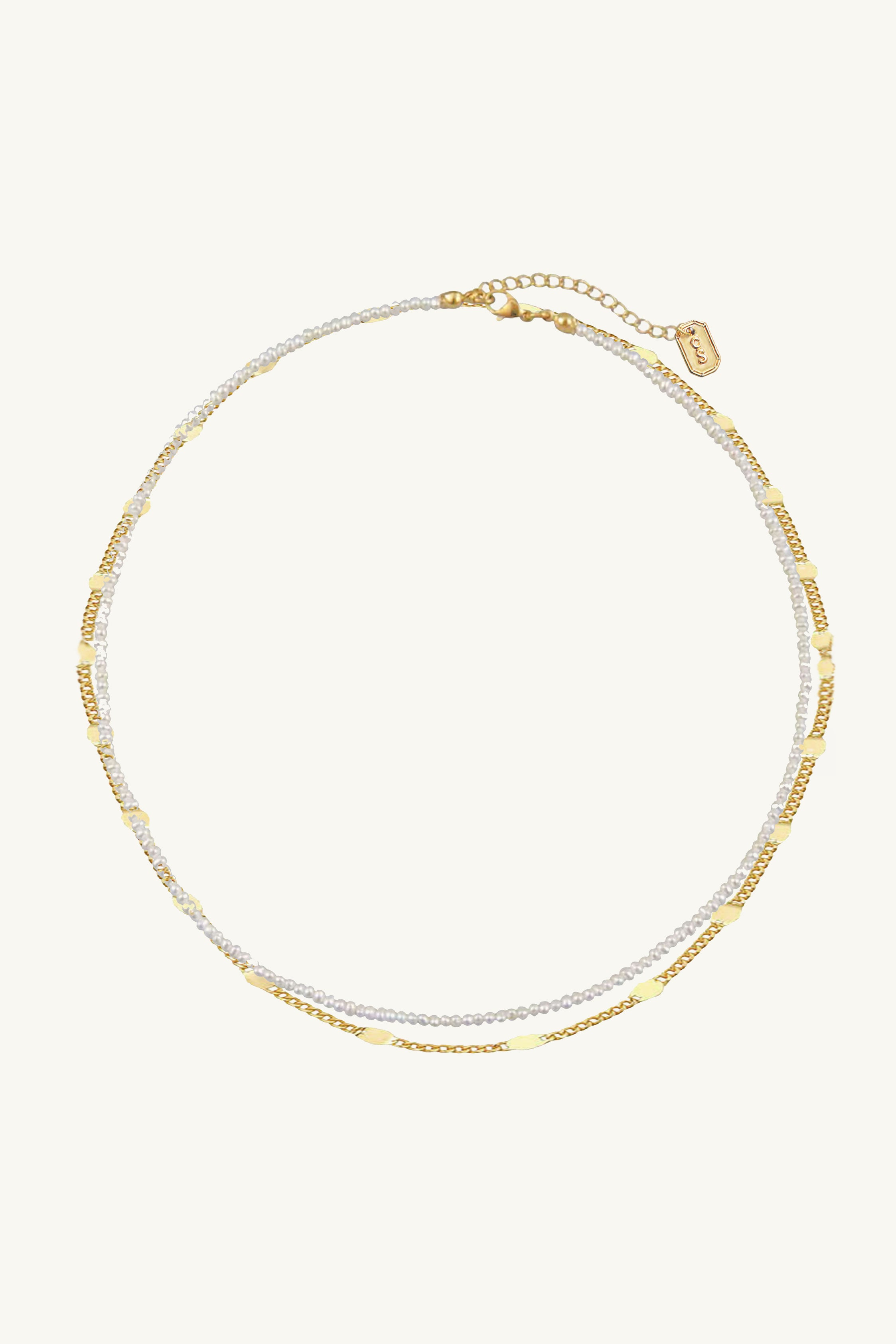 Kasey Double Layered Pearl Necklace