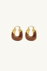 Kira Earrings/Coffee