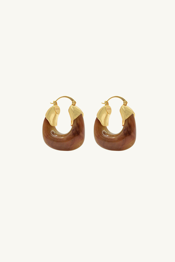 Kira Earrings/Coffee