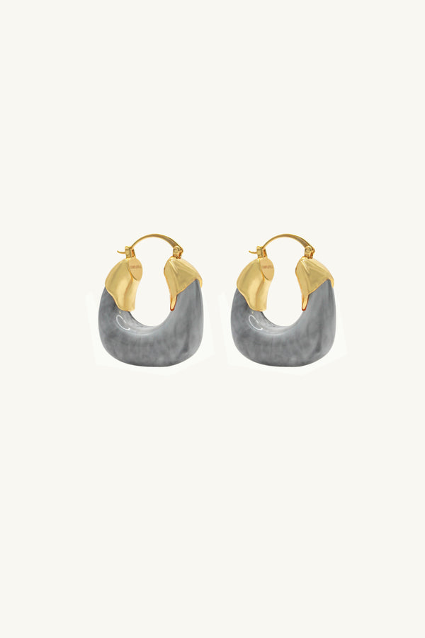 Kira Earrings/Marble