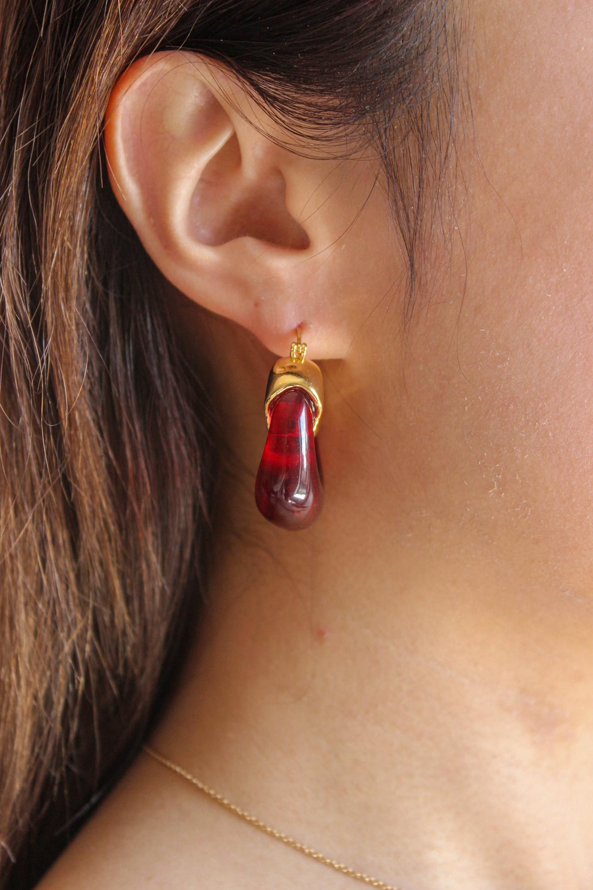 Kira Earrings/Ruby