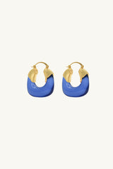 Kira Hoop Earrings/Blue