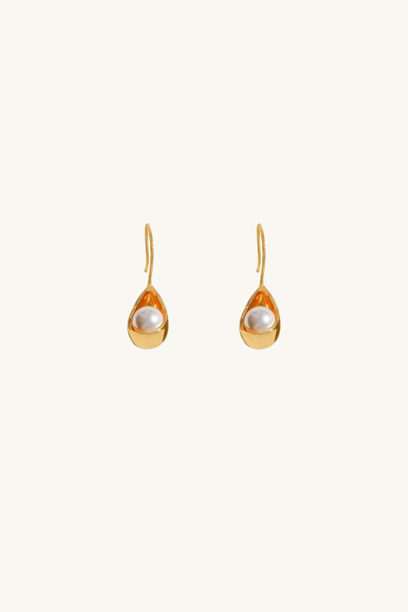 Lustrous Gold Earrings