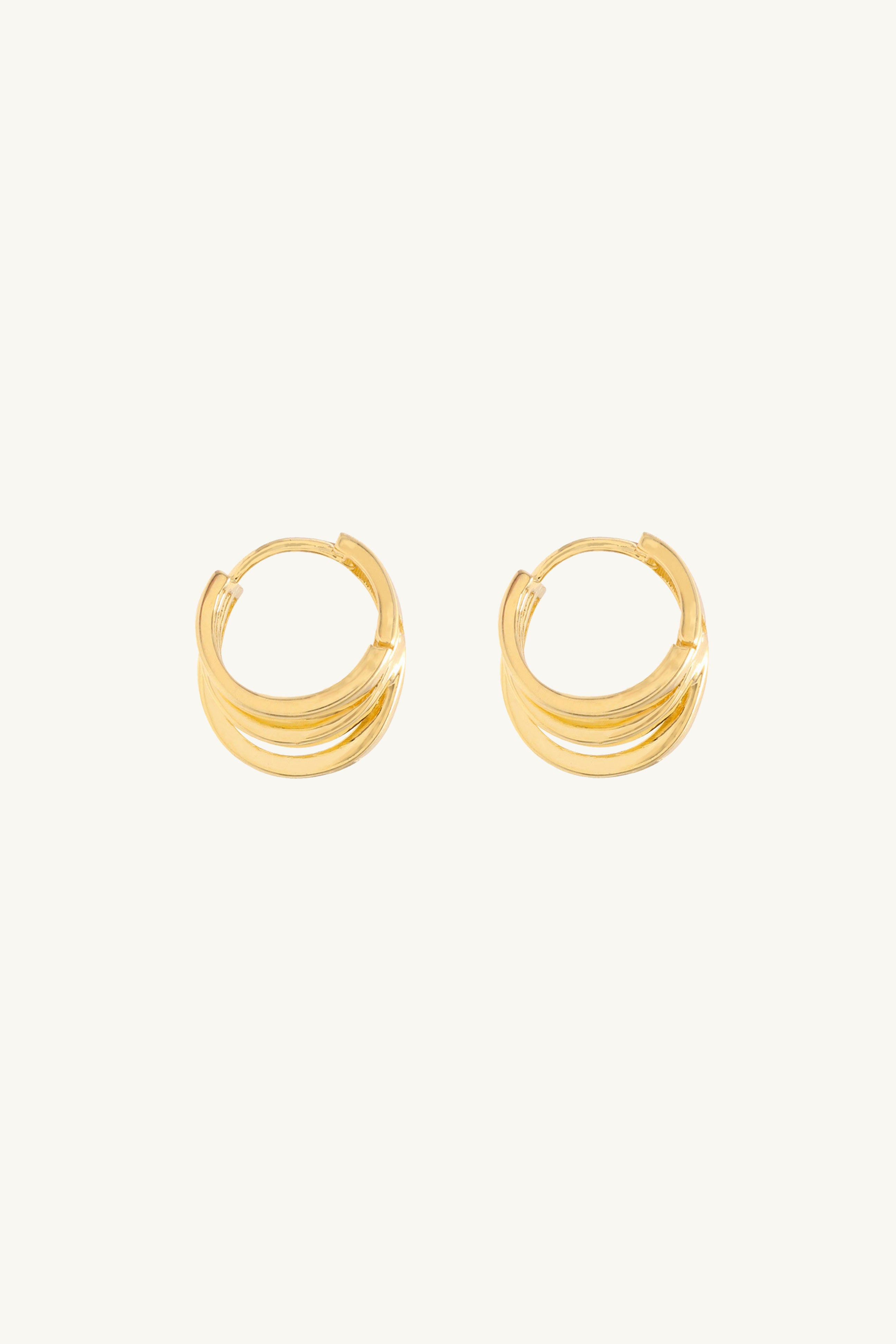 Triple Mini Hoop Earrings