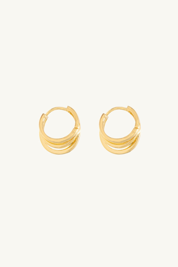 Triple Mini Hoop Earrings