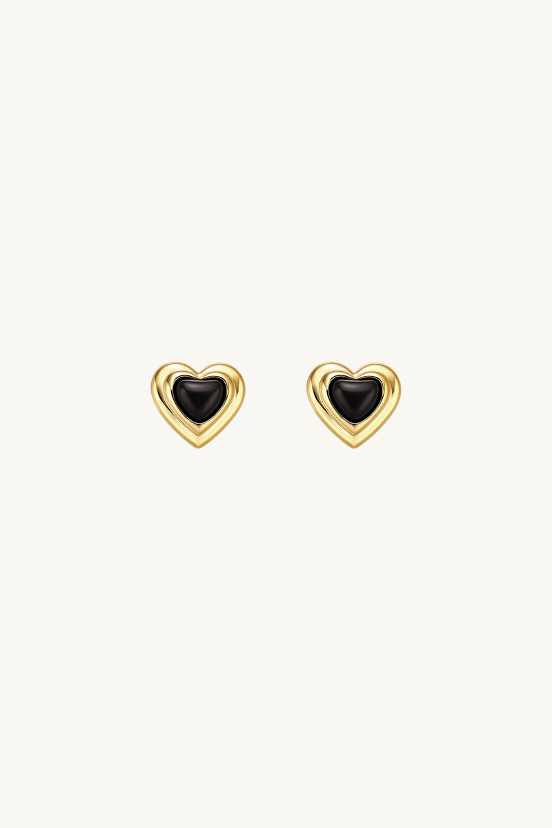 Onyx Love Earrings