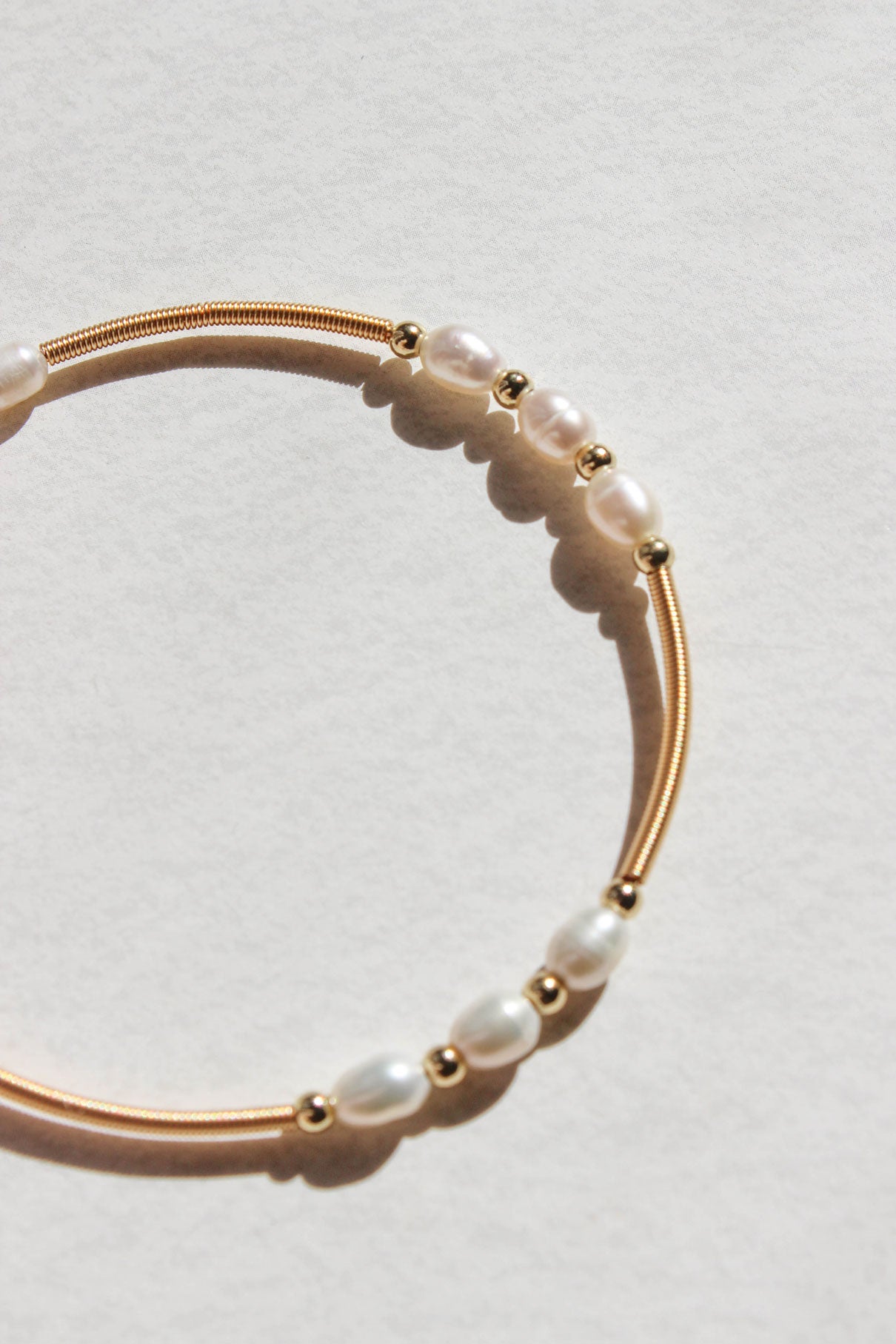 Moonlit Pearl Bangle