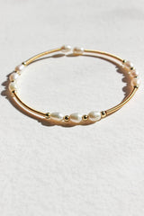 Moonlit Pearl Bangle