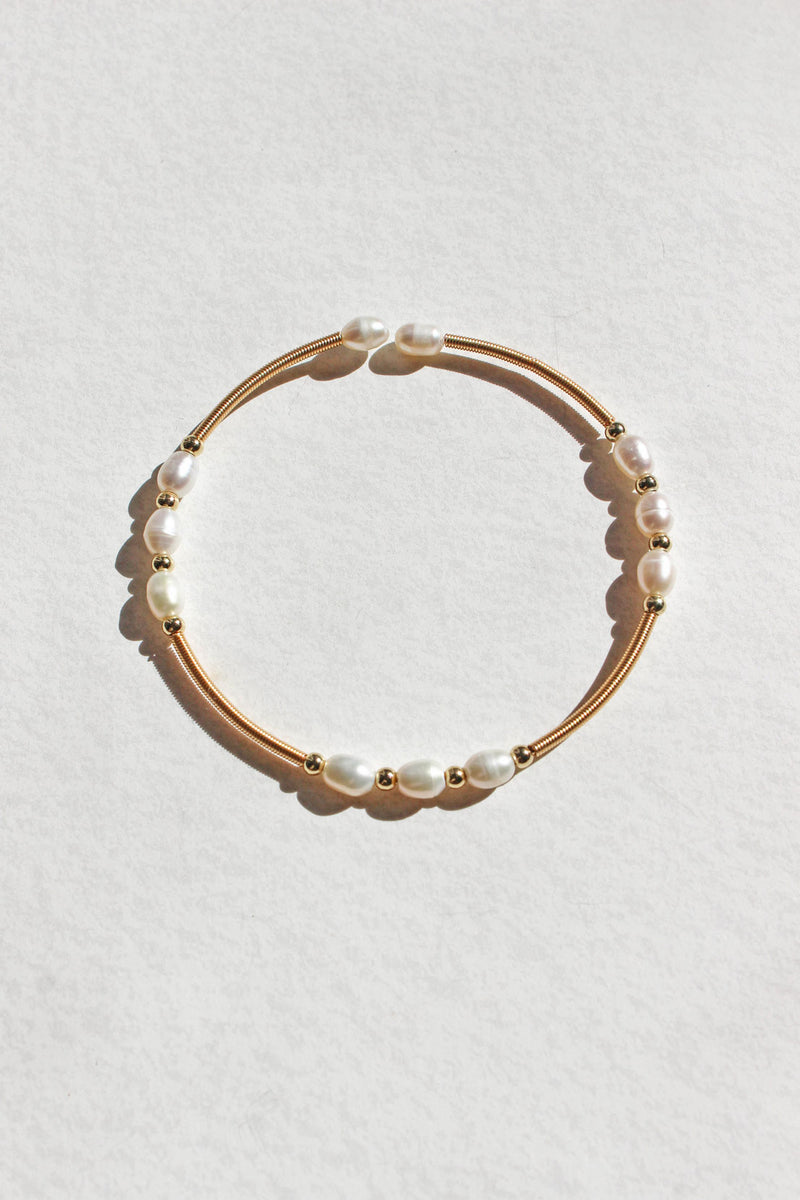 Moonlit Pearl Bangle