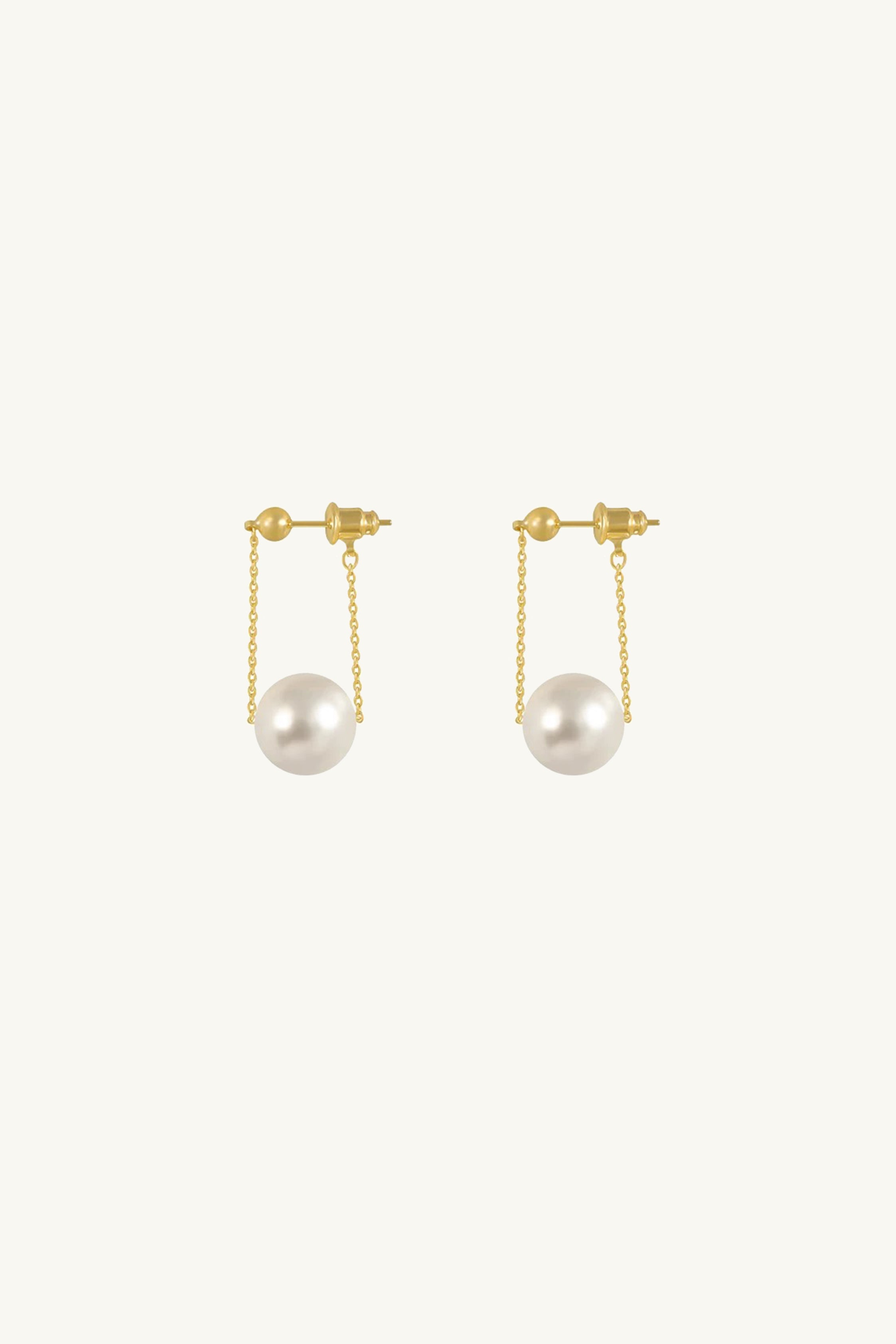 Pearl Chain Earrings