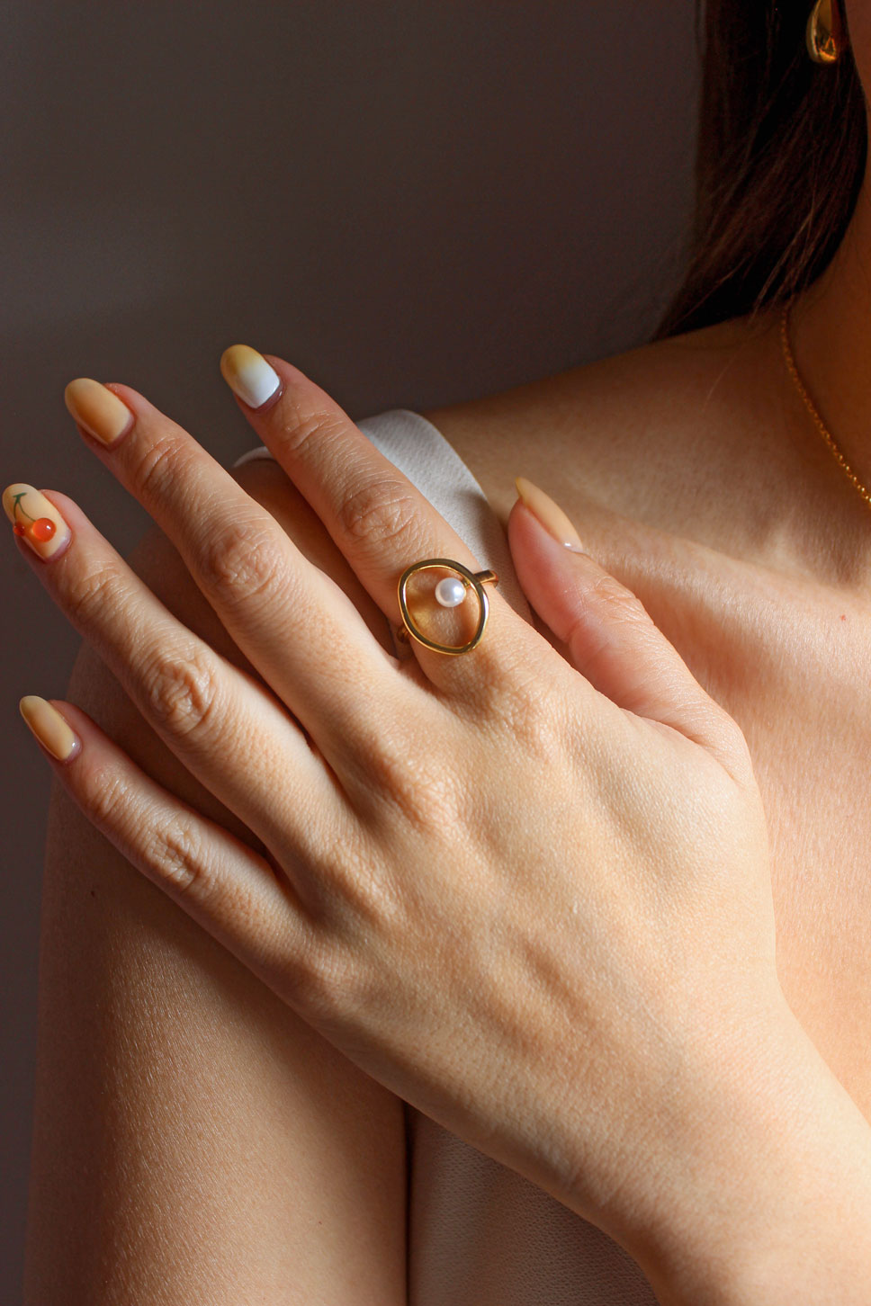 Round Pearl Ring