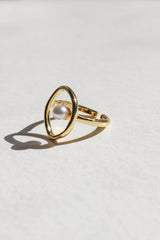 Round Pearl Ring