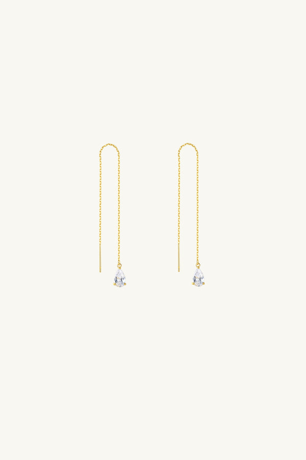 Teardrop Threader Earrings